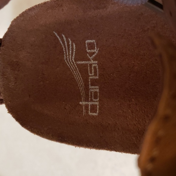 Dansko Dominique T-Straps Open Toe Clogs Size 6.5/7 - Picture 5 of 8